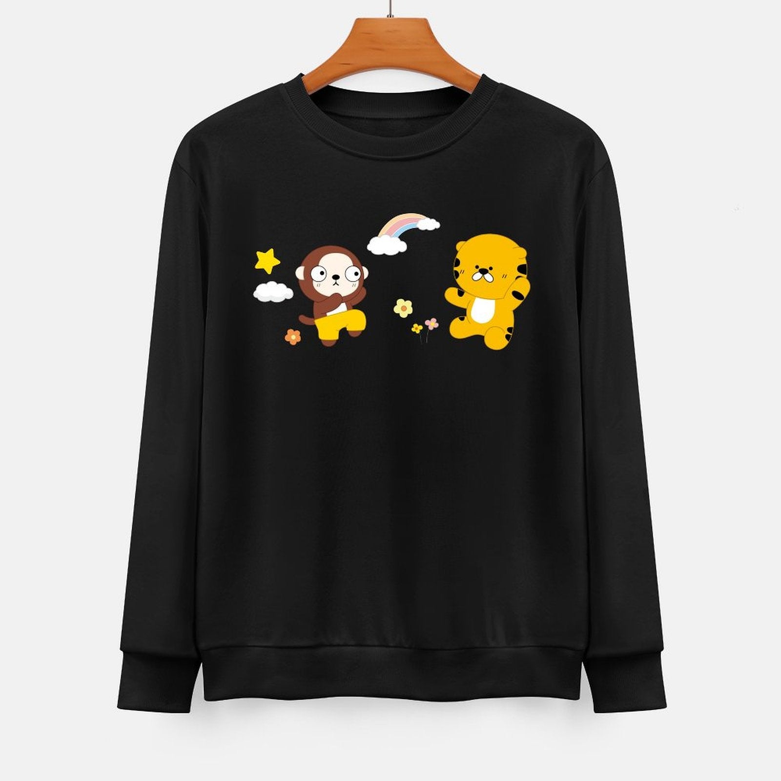 Front Patterned Long Sleeve TopOriginal Recycled